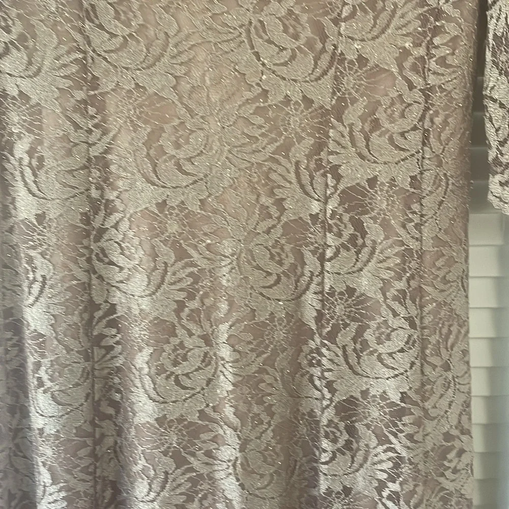 NWOT Tahari Embellished Lace Dress Size 16 - Picture 4 of 14